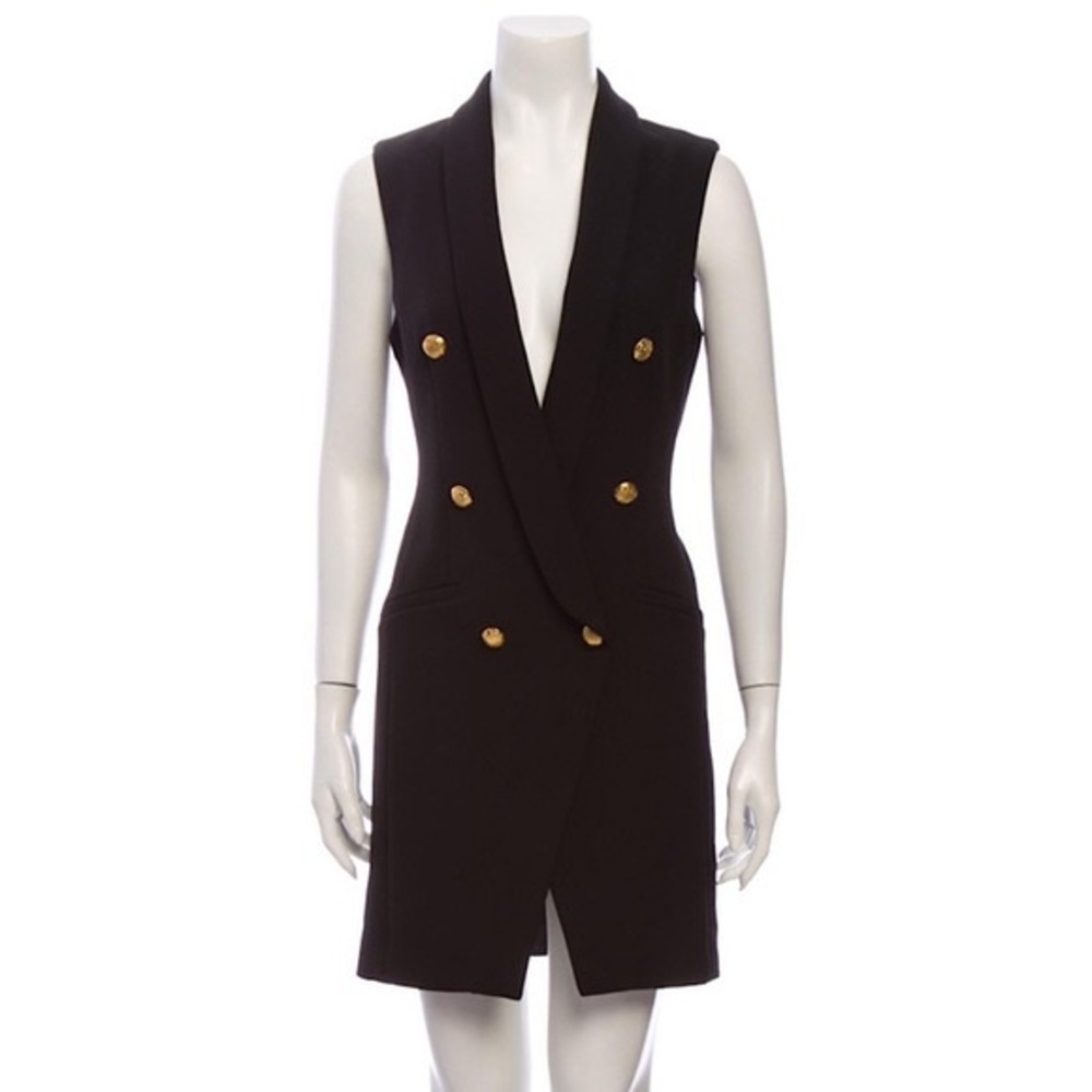 Intermix Black Edison Blazer Vest Dress - Picture 4 of 4